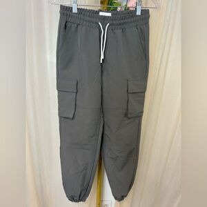 Sovereign Code Cargo Jogger Pants Size 14/16 Gray Elastic Waist Streetwear